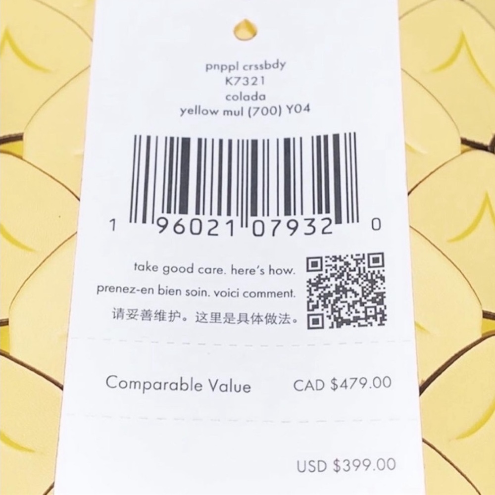 Kate Spade Pineapple Crossbody Bag LAST ONE!!! - Picture 5 of 7